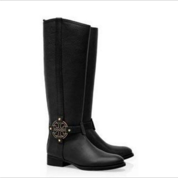 Tory Burch Shoes Tory Burch Womens Amanda Riding Boots Black